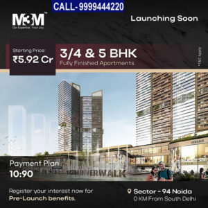 M3M Luxury Projects in Noida